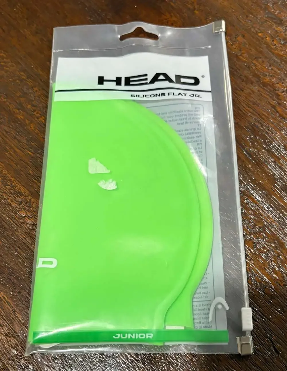 Head© Brand Junior Silicone Flat Swim Cap Neon Green NIP NEW